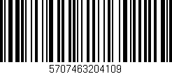 Código de barras (EAN, GTIN, SKU, ISBN): '5707463204109'