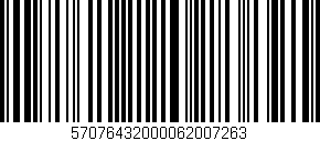 Código de barras (EAN, GTIN, SKU, ISBN): '57076432000062007263'