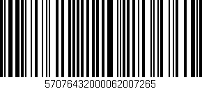 Código de barras (EAN, GTIN, SKU, ISBN): '57076432000062007265'