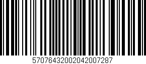 Código de barras (EAN, GTIN, SKU, ISBN): '57076432002042007287'
