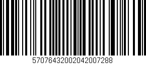 Código de barras (EAN, GTIN, SKU, ISBN): '57076432002042007288'