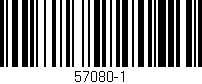 Código de barras (EAN, GTIN, SKU, ISBN): '57080-1'