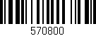 Código de barras (EAN, GTIN, SKU, ISBN): '570800'