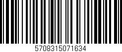 Código de barras (EAN, GTIN, SKU, ISBN): '5708315071634'