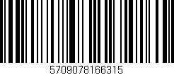 Código de barras (EAN, GTIN, SKU, ISBN): '5709078166315'