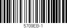 Código de barras (EAN, GTIN, SKU, ISBN): '5709EB-1'