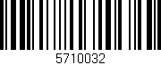 Código de barras (EAN, GTIN, SKU, ISBN): '5710032'