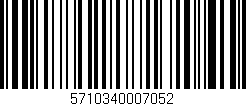 Código de barras (EAN, GTIN, SKU, ISBN): '5710340007052'