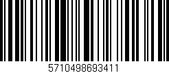 Código de barras (EAN, GTIN, SKU, ISBN): '5710498693411'
