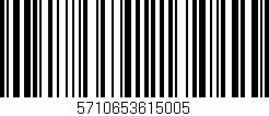 Código de barras (EAN, GTIN, SKU, ISBN): '5710653615005'