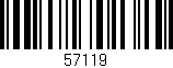 Código de barras (EAN, GTIN, SKU, ISBN): '57119'