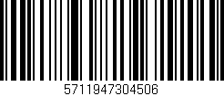 Código de barras (EAN, GTIN, SKU, ISBN): '5711947304506'