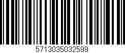 Código de barras (EAN, GTIN, SKU, ISBN): '5713035032599'