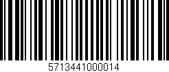 Código de barras (EAN, GTIN, SKU, ISBN): '5713441000014'
