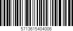 Código de barras (EAN, GTIN, SKU, ISBN): '5713615404006'