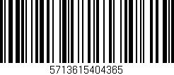 Código de barras (EAN, GTIN, SKU, ISBN): '5713615404365'