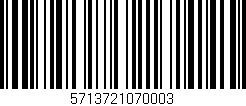 Código de barras (EAN, GTIN, SKU, ISBN): '5713721070003'