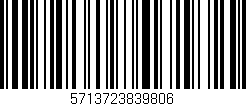 Código de barras (EAN, GTIN, SKU, ISBN): '5713723839806'