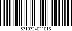 Código de barras (EAN, GTIN, SKU, ISBN): '5713724071816'