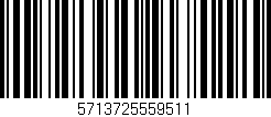 Código de barras (EAN, GTIN, SKU, ISBN): '5713725559511'