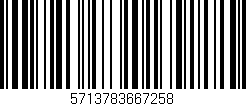 Código de barras (EAN, GTIN, SKU, ISBN): '5713783667258'