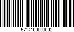 Código de barras (EAN, GTIN, SKU, ISBN): '5714100090002'