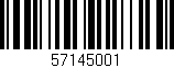 Código de barras (EAN, GTIN, SKU, ISBN): '57145001'