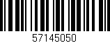 Código de barras (EAN, GTIN, SKU, ISBN): '57145050'