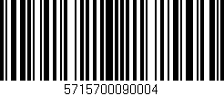 Código de barras (EAN, GTIN, SKU, ISBN): '5715700090004'