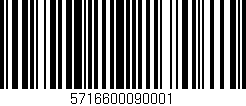 Código de barras (EAN, GTIN, SKU, ISBN): '5716600090001'