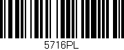 Código de barras (EAN, GTIN, SKU, ISBN): '5716PL'
