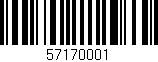 Código de barras (EAN, GTIN, SKU, ISBN): '57170001'