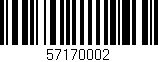 Código de barras (EAN, GTIN, SKU, ISBN): '57170002'