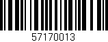 Código de barras (EAN, GTIN, SKU, ISBN): '57170013'