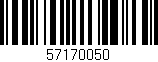 Código de barras (EAN, GTIN, SKU, ISBN): '57170050'