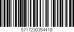 Código de barras (EAN, GTIN, SKU, ISBN): '5717230354418'