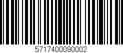 Código de barras (EAN, GTIN, SKU, ISBN): '5717400090002'