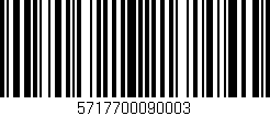 Código de barras (EAN, GTIN, SKU, ISBN): '5717700090003'