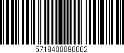 Código de barras (EAN, GTIN, SKU, ISBN): '5718400090002'
