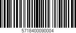 Código de barras (EAN, GTIN, SKU, ISBN): '5718400090004'