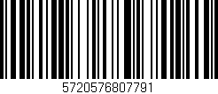 Código de barras (EAN, GTIN, SKU, ISBN): '5720576807791'