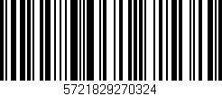 Código de barras (EAN, GTIN, SKU, ISBN): '5721829270324'