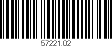 Código de barras (EAN, GTIN, SKU, ISBN): '57221.02'