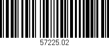 Código de barras (EAN, GTIN, SKU, ISBN): '57225.02'