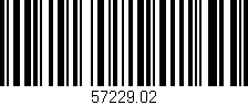 Código de barras (EAN, GTIN, SKU, ISBN): '57229.02'