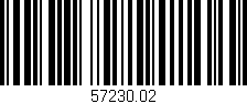 Código de barras (EAN, GTIN, SKU, ISBN): '57230.02'