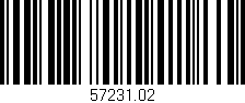Código de barras (EAN, GTIN, SKU, ISBN): '57231.02'