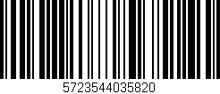 Código de barras (EAN, GTIN, SKU, ISBN): '5723544035820'