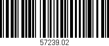 Código de barras (EAN, GTIN, SKU, ISBN): '57239.02'