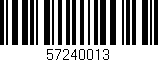 Código de barras (EAN, GTIN, SKU, ISBN): '57240013'